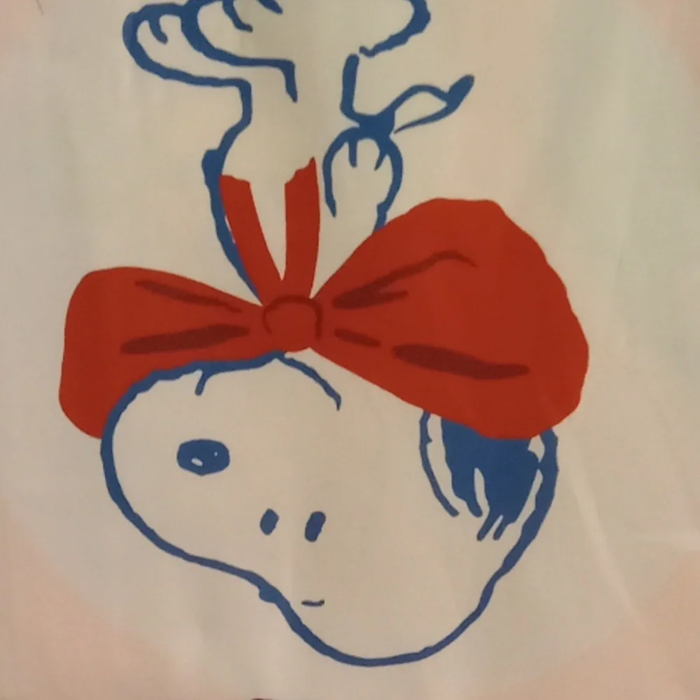 Peanuts Snoopy Christmas Shower Curtain with Red and Blue Accents